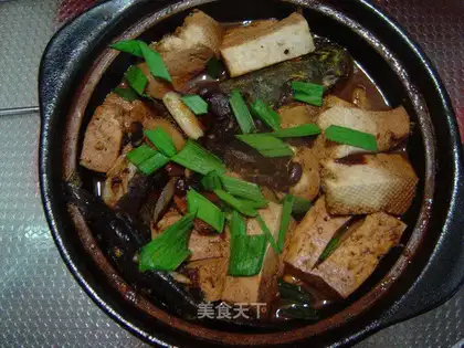 Angs-sined fish and tofu casserole