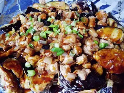 Sizzling eggplant