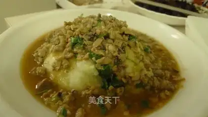Minced pork and mashed potatoes