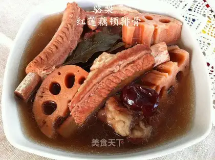 Red lotus ribs soup