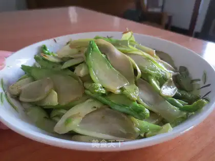 stir-fried kale heart