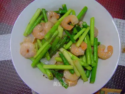 Asparagus shrimp