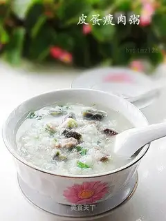 congee with pork and century