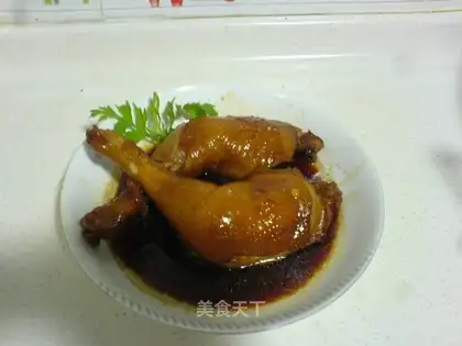 Chicken legs with Swiss sauce
