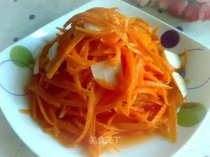 Crispy shredded carrot