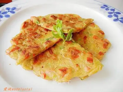 carrot and barley flour egg cake