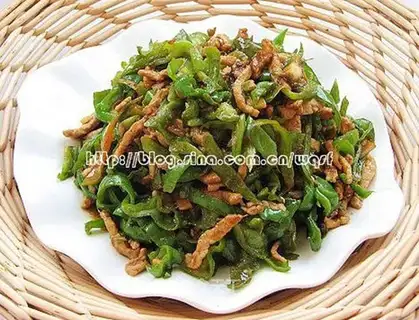 green pepper meat