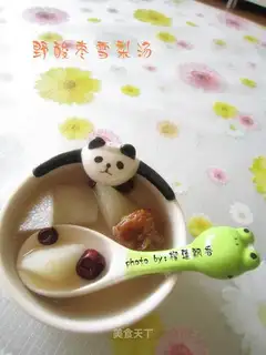 Rock sugar wild jujube pear soup