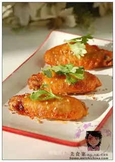 Gold BBQ roasted wings