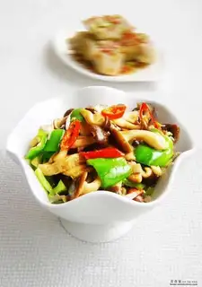 Double mushrooms in black bean sauce