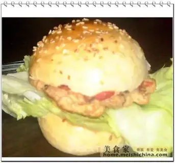 Pork chop burger