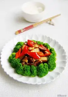 stir-fried broccoli with bacon