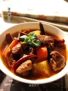 braised leg of lamb in hot sauce