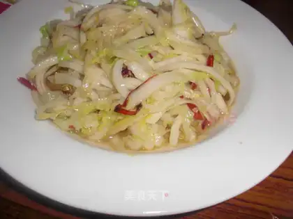 Sauce shredded cabbage