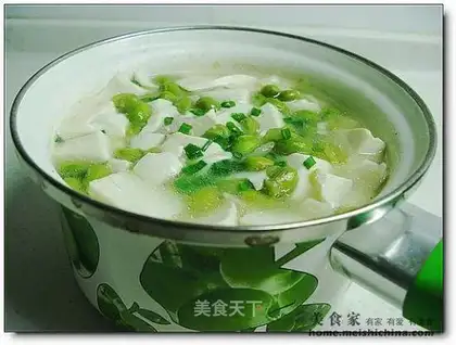Stewed tofu with green beans