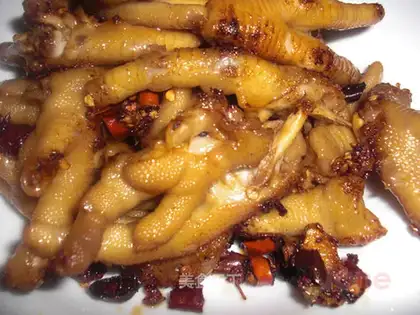 Tiger skin chicken feet