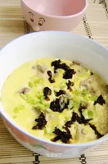 Steamed wonton with egg custard