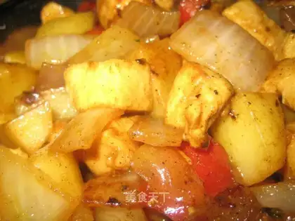 Potato curry chicken