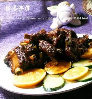 Orange pork ribs