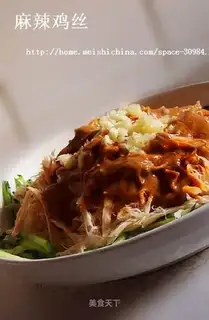 Spicy shredded chicken