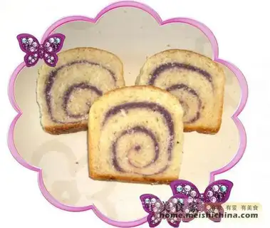 Purple potato toast