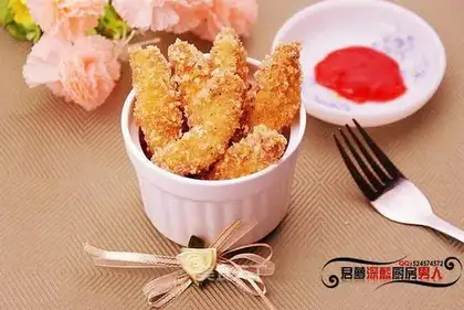 Crispy fried chicken strips