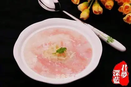 Dry scallops and white jade soup