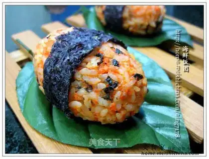 Japanese shrimp rice balls
