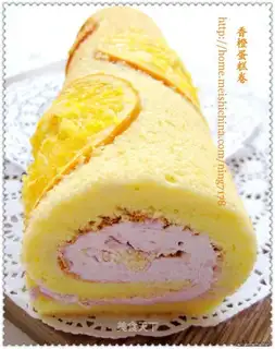Orange cake roll