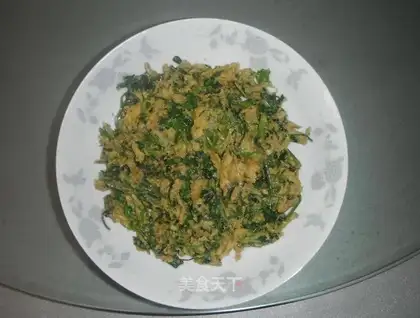 goose egg with cilantro