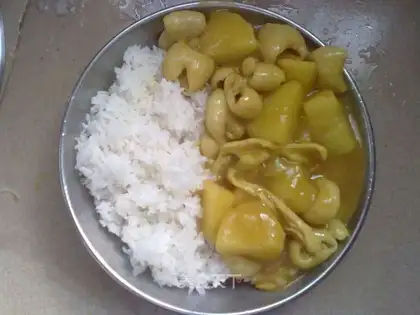 Homemade curry rice