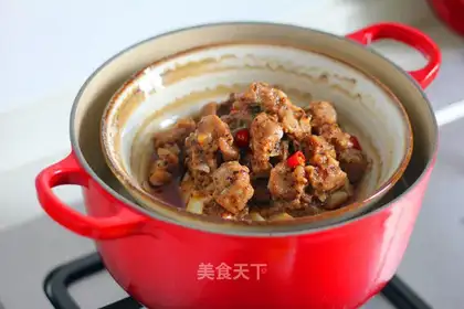 Steamed pork ribs with black bean sauce