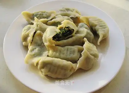 Chinese cabbage and pork dumplings