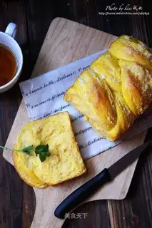 Pumpkin and coconut toast