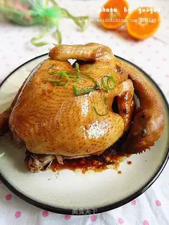 Electric rice cooker roast chicken