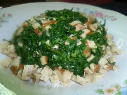 Malan head mixed with fragrant dried bean curd