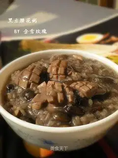 Black bean and kidney flower porridge