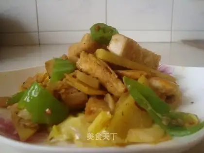 stir-fried steamed buns