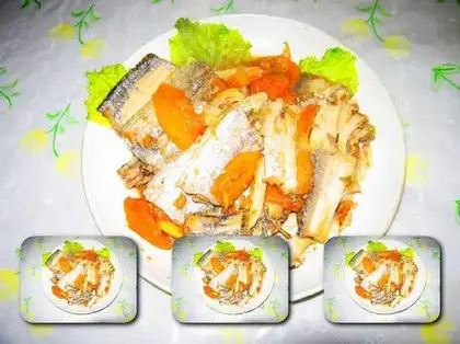 roasted hairtail with papaya
