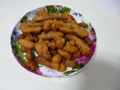 fried salmon strips