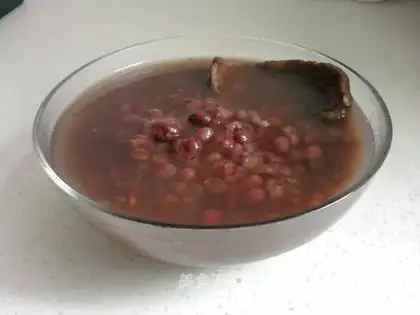 Sweet red bean porridge