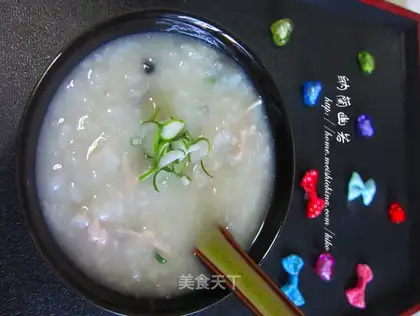congee with pork and century