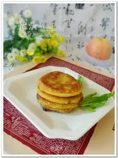Red bean and yellow rice sticky cake