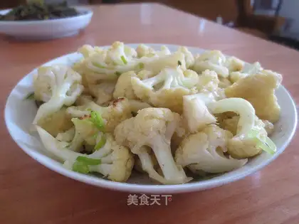 stir-fried cauliflower