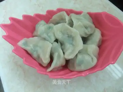 Mushroom and leek dumplings