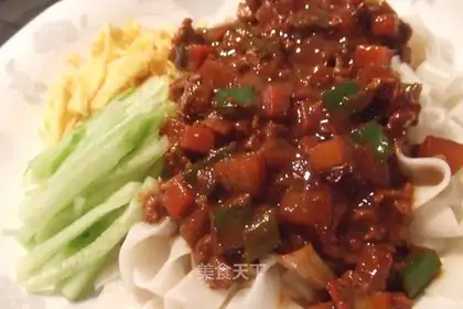 Anxin noodles with bean paste