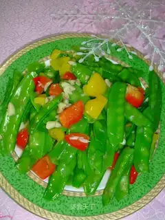 Garlic Dutch peas