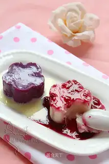 Two-color mashed potato flower