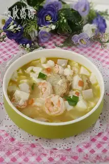 Shrimp and taro soup