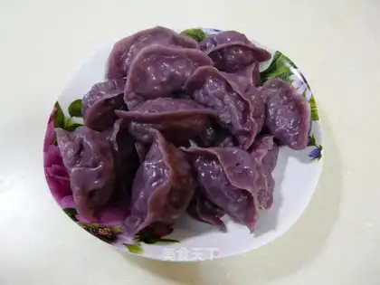 Purple potato steamed dumplings